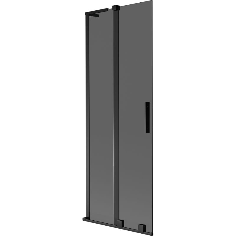 Mexen Velar L 2-wing sliding shower screen 70 x 150 cm, graphite, black - 896-070-003-41-70