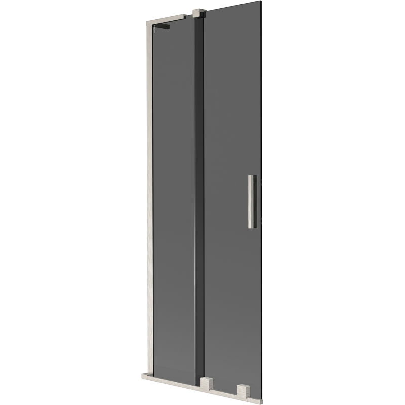 Mexen Velar L shower screen 2-panel sliding 70 x 150 cm, graphite, brushed nickel - 896-070-003-41-97