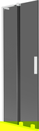 Mexen Velar L Bathtub Screen 2-Panel Sliding 75 x 150 cm, Graphite, White - 896-075-003-41-20