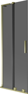 Mexen Velar L shower screen 2-wing sliding 75 x 150 cm, graphite, gold - 896-075-003-41-50