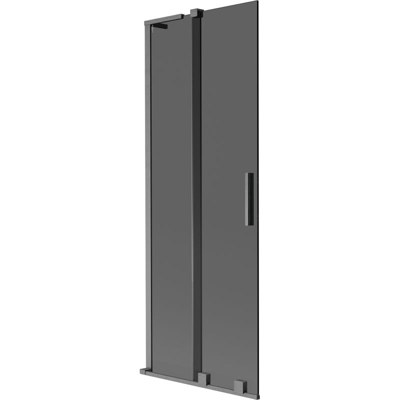 Mexen Velar L 2-panel sliding bath screen 75 x 150 cm, graphite, brushed gun gray - 896-075-003-41-66