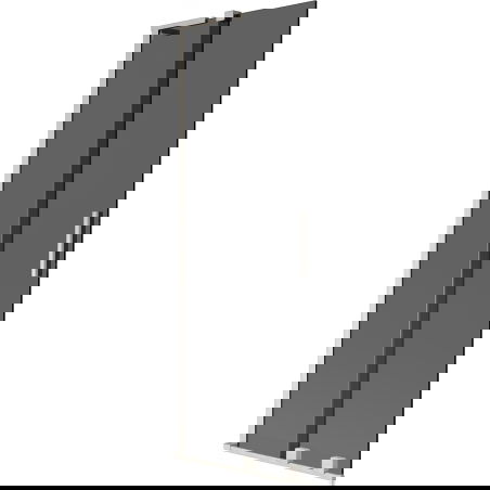Mexen Velar L sliding bathtub screen 2-panel 75 x 150 cm, graphite, brushed nickel - 896-075-003-41-97