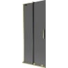 Mexen Velar L 2-panel sliding bath screen 80 x 150 cm, graphite, gold - 896-080-003-41-50