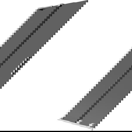 Mexen Velar L 2-wing sliding shower screen 85 x 150 cm, graphite, chrome - 896-085-003-41-01