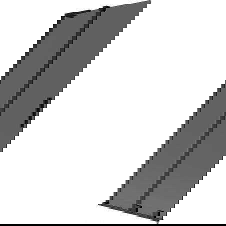 Mexen Velar L shower screen 2-panel sliding 85 x 150 cm, graphite, black - 896-085-003-41-70