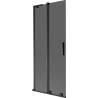 Mexen Velar L 2-panel sliding bathtub screen 85 x 150 cm, graphite, black - 896-085-003-41-70