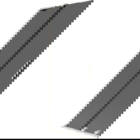 Mexen Velar L 2-panel sliding shower screen 85 x 150 cm, graphite, brushed nickel - 896-085-003-41-97