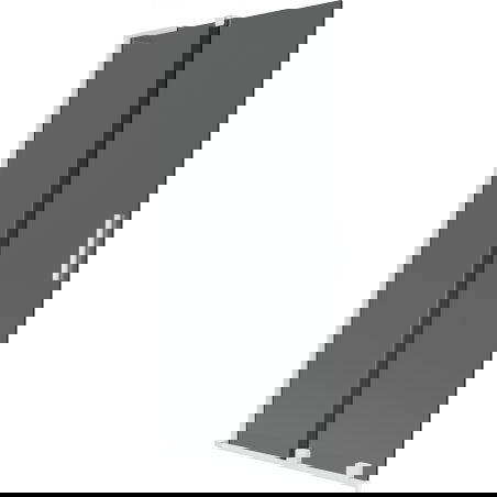 Mexen Velar L Shower Screen 2-Panel Sliding 90 x 150 cm, Graphite, White - 896-090-003-41-20