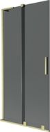 Mexen Velar L 2-panel sliding bathtub screen 90 x 150 cm, graphite, brushed gold - 896-090-003-41-55