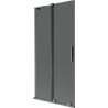 Mexen Velar L 2-wing sliding bath screen 90 x 150 cm, graphite, brushed gun gray - 896-090-003-41-66
