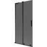 Mexen Velar L left shower panel 2-wing sliding 90 x 150 cm, graphite, black - 896-090-003-41-70