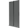 Mexen Velar L 2-wing sliding bath screen 90 x 150 cm, graphite, gun metal - 896-090-003-41-95