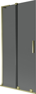 Mexen Velar L bathtub screen 2-panel sliding 95 x 150 cm, graphite, gold - 896-095-003-41-50