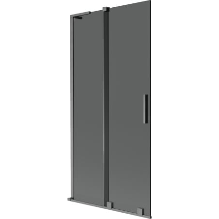 Mexen Velar L bath screen 2-panel sliding 95 x 150 cm, graphite, brushed gun gray - 896-095-003-41-66