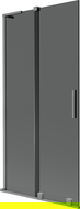 Mexen Velar L 2-panel sliding shower screen 95 x 150 cm, graphite, gun metal - 896-095-003-41-95