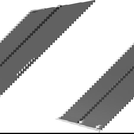 Mexen Velar L shower screen 2-panel sliding 100 x 150 cm, graphite, chrome - 896-100-003-41-01