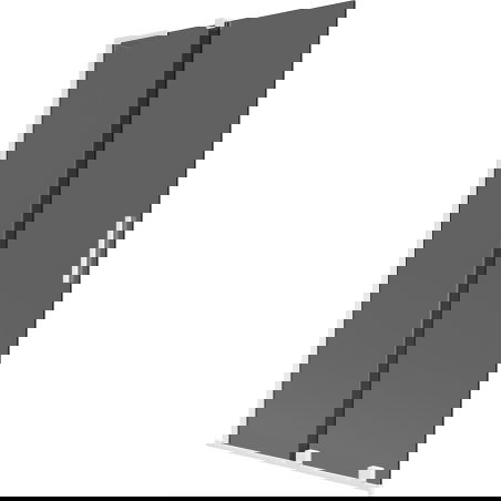 Mexen Velar L two-panel sliding shower screen 100 x 150 cm, graphite, white - 896-100-003-41-20