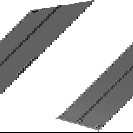 Mexen Velar L shower screen 2-wing sliding 100 x 150 cm, graphite, brushed gun gray - 896-100-003-41-66