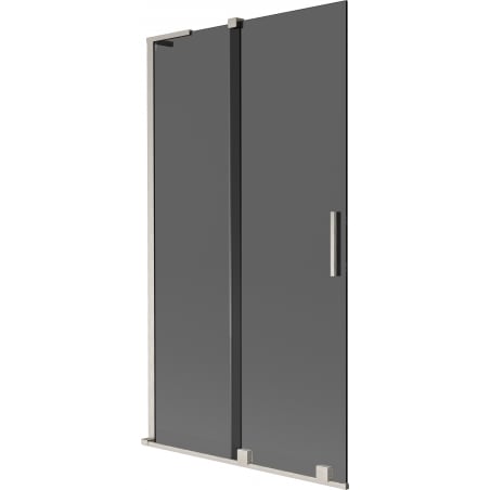 Mexen Velar L 2-wing Sliding Bath Screen 100 x 150 cm, Graphite, Brushed Nickel - 896-100-003-41-97