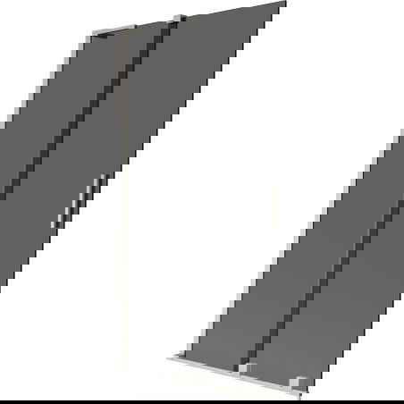 Mexen Velar L 2-wing sliding shower screen 100 x 150 cm, graphite, brushed nickel - 896-100-003-41-97