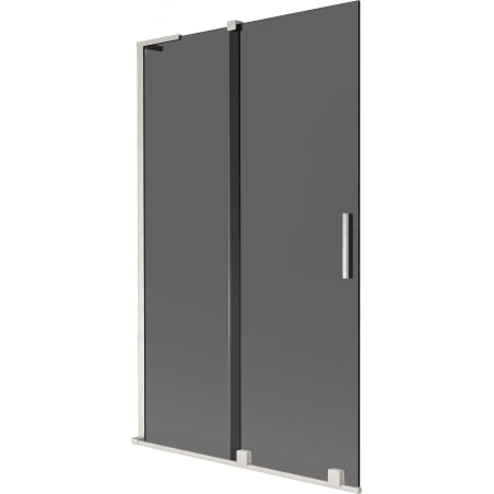 Mexen Velar L 2-wing sliding bath screen 110 x 150 cm, graphite, brushed nickel - 896-110-003-41-97