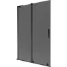 Mexen Velar L 2-panel sliding bath screen 120 x 150 cm, graphite, black - 896-120-003-41-70