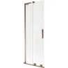 Mexen Velar L 2-panel sliding bath screen 70 x 150 cm, frosted, rose gold - 896-070-003-31-60