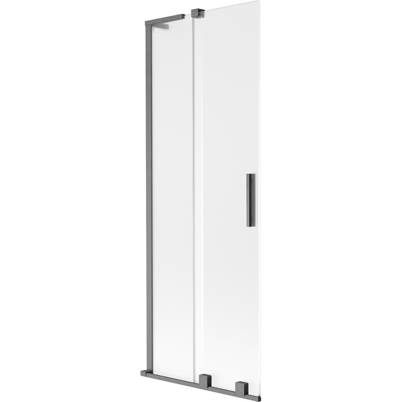 Mexen Velar L 2-panel sliding bathtub screen 70 x 150 cm, frost, brushed gun gray - 896-070-003-31-66