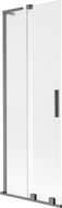 Mexen Velar L 2-panel sliding bathtub screen 70 x 150 cm, frost, brushed gun gray - 896-070-003-31-66