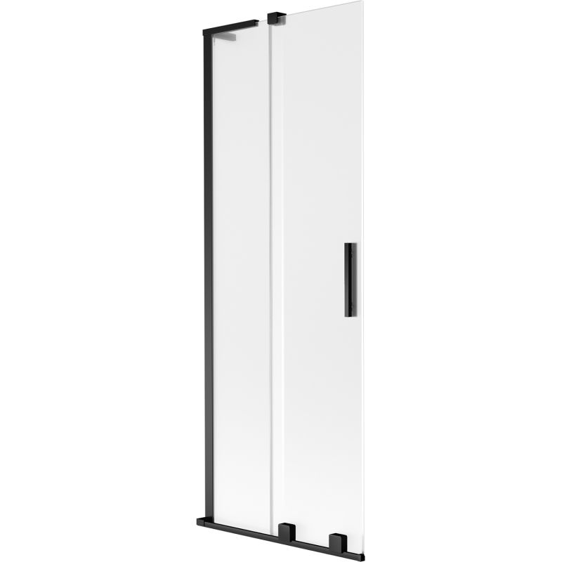 Mexen Velar L shower screen 2-panel sliding 70 x 150 cm, frost, black - 896-070-003-31-70