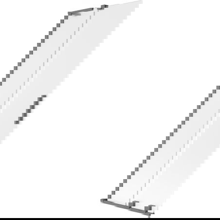 Mexen Velar L sliding shower screen, 2-panel, 70 x 150 cm, frost, gun metal - 896-070-003-31-95