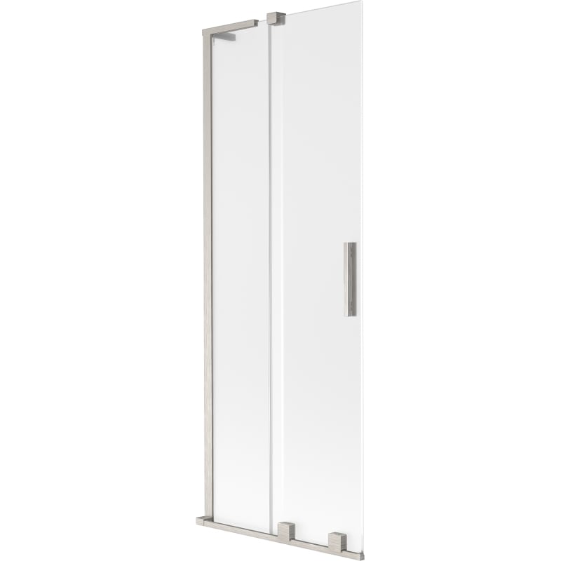 Mexen Velar L Shower Screen 2-Panel Sliding 70 x 150 cm, Frosted, Brushed Nickel - 896-070-003-31-97