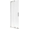 Mexen Velar L Shower Screen 2-Panel Sliding 70 x 150 cm, Frosted, Brushed Nickel - 896-070-003-31-97