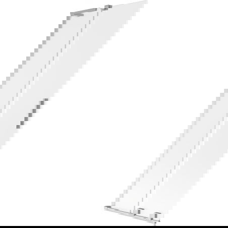 Mexen Velar L 2-panel sliding shower screen 75 x 150 cm, frost, chrome - 896-075-003-31-01