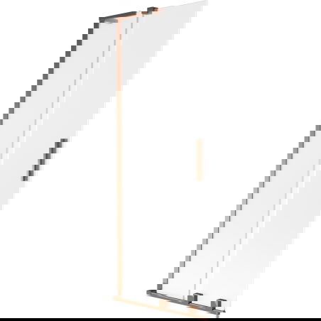 Mexen Velar L Shower Screen 2-Panel Sliding 75 x 150 cm, Frosted, Rose Gold - 896-075-003-31-60