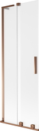 Mexen Velar L Shower Screen 2-Panel Sliding 75 x 150 cm, Frosted, Rose Gold - 896-075-003-31-60