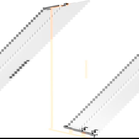 Mexen Velar L 2-wing sliding shower screen 75 x 150 cm, frosted, brushed copper - 896-075-003-31-65