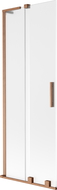 Mexen Velar L 2-wing sliding shower screen 75 x 150 cm, frosted, brushed copper - 896-075-003-31-65