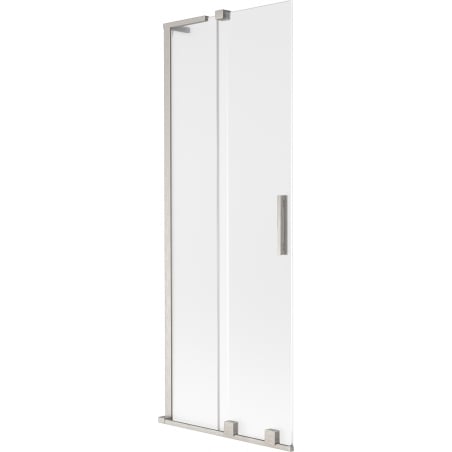 Mexen Velar L 2-wing sliding bath screen 75 x 150 cm, frost, brushed nickel - 896-075-003-31-97