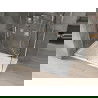 Mexen Omega extendable shower cubicle 140 x 70 cm, Transparent, Chrome + shower tray Flat - 825-140-070-01-00-4010