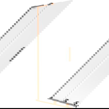 Mexen Velar L 2-wing sliding shower screen 85 x 150 cm, frost, brushed copper - 896-085-003-31-65