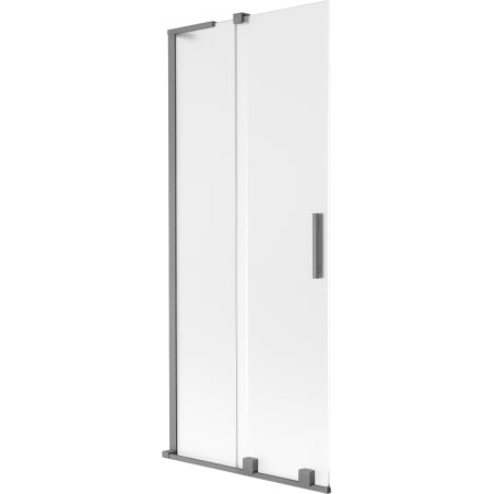 Mexen Velar L 2-panel sliding bath screen 85 x 150 cm, frost, gun metal - 896-085-003-31-95