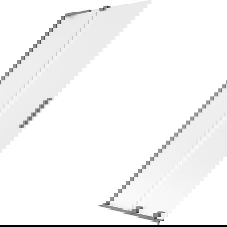 Mexen Velar L shower screen 2-wing sliding 85 x 150 cm, frost, gun metal - 896-085-003-31-95