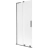 Mexen Velar L 2-panel sliding bath screen 85 x 150 cm, frost, gun metal - 896-085-003-31-95