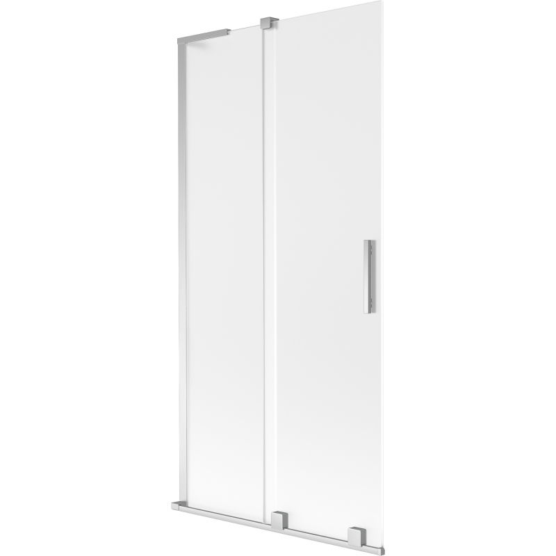 Mexen Velar L sliding bath screen 2-wing 90 x 150 cm, frost, chrome - 896-090-003-31-01