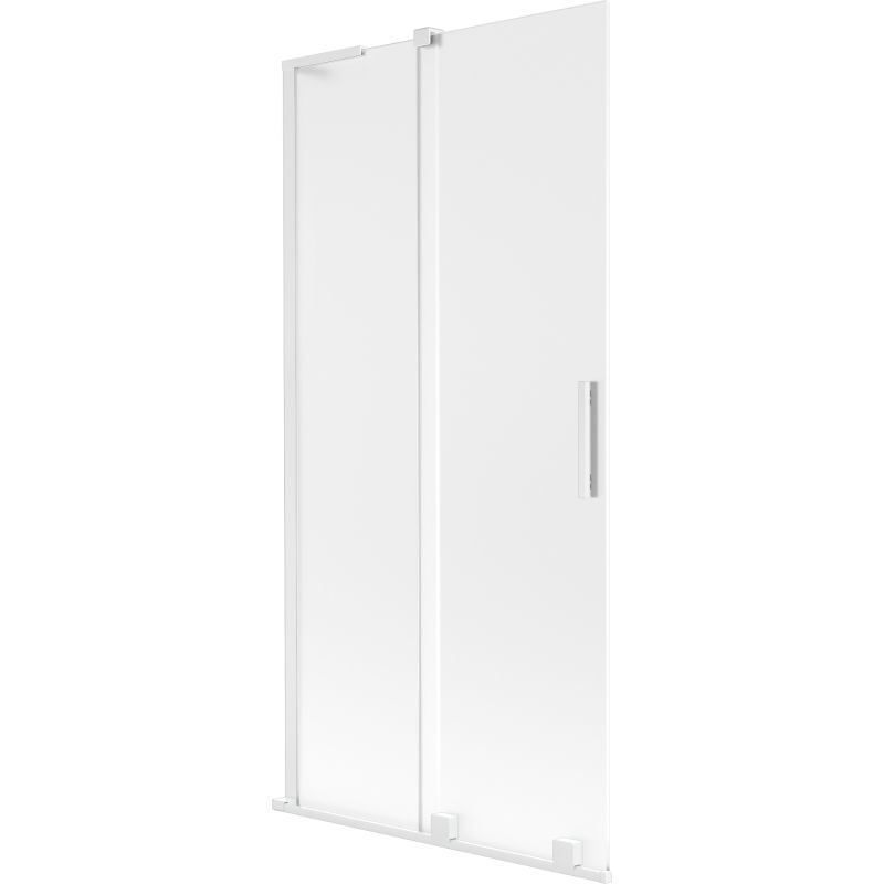 Mexen Velar L 2-panel sliding shower screen 90 x 150 cm, frost, white - 896-090-003-31-20
