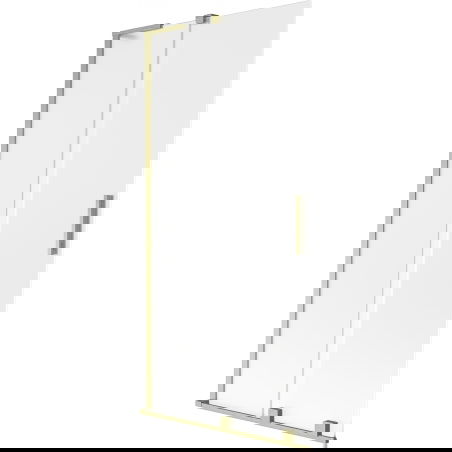Mexen Velar L shower screen 2-wing sliding 90 x 150 cm, frost, gold brushed - 896-090-003-31-55