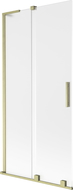 Mexen Velar L shower screen 2-panel sliding 90 x 150 cm, frosted, brushed gold - 896-090-003-31-55