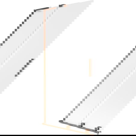 Mexen Velar L 2-panel sliding shower screen 90 x 150 cm, frost, pink gold - 896-090-003-31-60