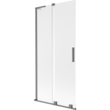 Mexen Velar L 2-wing sliding bath screen 90 x 150 cm, frost, gun metal - 896-090-003-31-95
